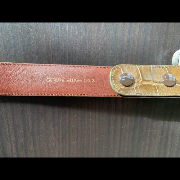 Kieselstein-Cord Crocodile Belt Buckle and Belt - Picture 3 of 4